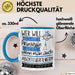 Abenteuerfilmerin Tasse Geschenk Spruch Wer Will Schon Prinzessin Sein Wenn Man Auch Abenteuerfilmerin Sein Kann Blau Trendation