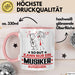 Musiker Geschenk Tasse So Gut Kann Nur Ein Musiker Aussehen Geschenkidee Kaffee-Becher Rosa Trendation