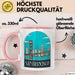 Francisco Kalifornien USA Tasse Geschenk Lustige Geschenkidee Spruch Rosa Trendation
