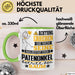 Patenonkel Geschenk Tasse Lustiger Spruch Erheben Sie Sich Der Patenonkel Betritt den Raum Grün Trendation