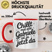 Gabriele Tasse Geschenk Chillt Mal Alle Gabriele Ist Ja Jetzt Da Geschenkidee Becher mit Name Rot Trendation