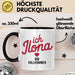 Ilona Tasse Geschenk Ich Bin Vollkommen Ilona Geschenkidee Geburtstag Schwarz Trendation