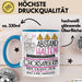 Chorsängerin Tasse Geschenk Lustig Abstand Halten Hochleistungs-Chorsängerin Mit Drang Zur Perfektion Bei Der Arbeit Blau Trendation