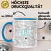 Wurzel aus 121 Tasse Geschenk Mathe Fan 11. Geburtstag Humorvoll Blau Trendation