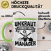 Gärtner Tasse Geschenk Unkraut Vernichtungsmanager Grün Trendation