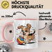 Hunde Liebhaber Tasse Geschenkidee für Hundefreunde Rosa Trendation