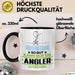 Angler Geschenk Tasse So Gut Kann Nur Ein Angler Aussehen Geschenkidee Kaffee-Becher Schwarz Trendation