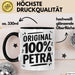 Petra Tasse Geschenk Original 100% Petra Geschenkidee Geburtstag Schwarz Trendation