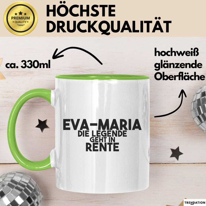 Eva-Maria Tasse Eva-Maria – Die Legende Geht In Rente Geschenk