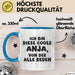 Anja Tasse Ich Bin Diese Coole Anja, Von Der Alle Reden Geschenk Blau Trendation