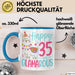 35er Geburtstag Tasse Geschenk Happy 35 And Glamarous Llama Alpaka Liebhaber Geschenkidee zum Geburtstag Blau Trendation