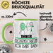 Geschenk für Bogenschützin Tasse Lustige Geschenkidee Geburtstag Ich Bin Bogenschützin Ich Darf Das Grün Trendation