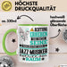 Jazz-Musiker Geschenk Tasse Lustiger Spruch Erheben Sie Sich Der Jazz-Musiker Betritt den Raum Grün Trendation