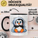 Pinguin Tier Tasse Geschenk Lustige Geschenkidee Spruch Schwarz Trendation
