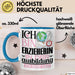 Erzieherin Ausbildung Start Geschenk Tasse Ich Bin Erzieherin In Der Ausbildung Ich Darf Das Kaffee-Becher Geschenkidee Blau Trendation