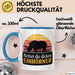 Nashorn Tasse Geschenk Lustige Geschenkidee Spruch Rettet Die Dicken Einhörner Blau Trendation