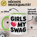 Sarkastische Jungs Sarkasmus Tasse Geschenk Lustige Geschenkidee Spruch Mädchen Lieben Meinen Swag Grün Trendation