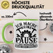 Handwerker Geschenk Tasse Ich Mache Keine Pause Das Werkzeug Muss Sich Erholen KFZ Mechaniker Hausmeister Elektroniker Anlagenmechaniker Grün Trendation