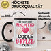 Coole Oma Tasse Geschenk Muttertag Lustiger Spruch Richtig Cool Schwarz Trendation