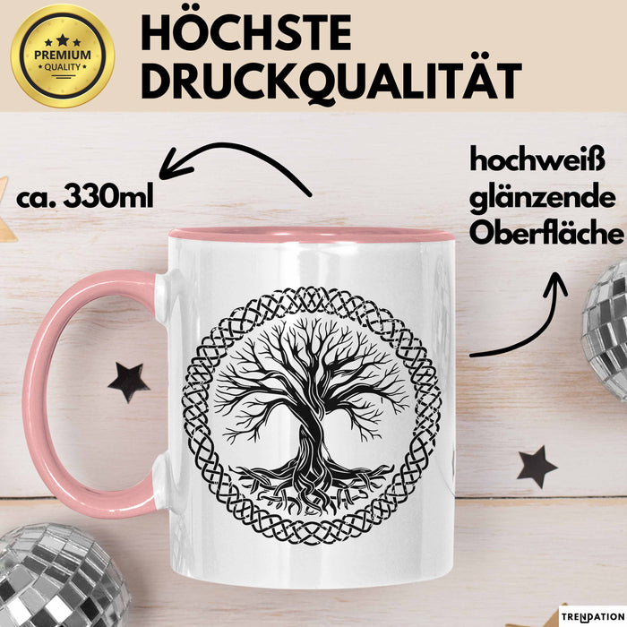 Bonsai-Baum-Liebhaber Tasse Geschenk Geschenkidee Gärtner Rosa Trendation