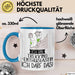 Geschenk für Trekking-Enthusiastin Tasse Lustige Geschenkidee Geburtstag Ich Bin Trekking-Enthusiastin Ich Darf Das Blau Trendation