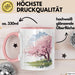 Frühlingszeit Tasse Geschenkidee für Naturliebhaber Rosa Trendation