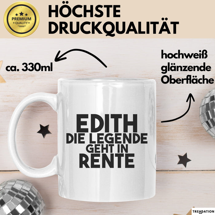 Edith Tasse Edith – Die Legende Geht In Rente Geschenk