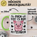 Schweine-Liebhaber Tasse Geschenk Mich Gibt Es Nur Mit Schwein Hausschwein Grün Trendation