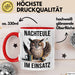 Nachteule Nachtarbeiter Tasse Geschenk Lustige Geschenkidee Spruch Nachteule Im Einsatz Rot Trendation