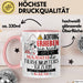 Tierheimunterstützerin Tasse Geschenk Lustiger Spruch Bitte Erheben Sie Sich Seine Majestät Die Tierheimunterstützerin Betritt Den Raum Rosa Trendation