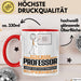 Professor Geschenk Tasse Ich Bin Professor Aber Sag Doch Einfach Superheld Lustige Geschenkdiee für Professor Kaffee-Becher Rot Trendation