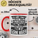 München Tasse Geschenk Heimat Münchener Geschenkidee Kaffee-Becher Bayern Es Gibt 2 Arten von Menschen Münchener Rot Trendation