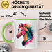 Pferde Tierliebhaber Tasse Geschenk Lustige Geschenkidee Spruch Grün Trendation