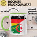 Pakistan Deutschland Flagge Halb Deutscher Halb Pakistaner Fußball Germany 2025 Europa Pakistan Grün Trendation