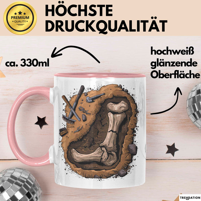 Archäologe Tasse Geschenkidee für Ruinen Entdecker Rosa Trendation