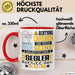 Segler Geschenk Tasse Lustiger Spruch Erheben Sie Sich Der Segler Betritt den Raum Rot Trendation