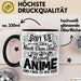 Anime Geschenk Tasse Lustiger Spruch Gibt Es Leben Nach Dem Tod Anime-Liebhaberin Geschenkidee Schwarz Trendation