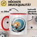 Surfer Tasse Geschenkidee für Wellenreiter Lustiger Spruch Rot Trendation