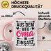 Oma Großmutter Tasse Becher Geschenk Lustige Geschenkidee Spruch Aus Dem Weg Oma Im Einsatz Rosa Trendation