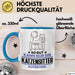 Katzensitter Geschenk Tasse So Gut Kann Nur Ein Katzensitter Aussehen Geschenkidee Kaffee-Becher Blau Trendation