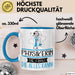 Physikerin Geschenk Tasse Becher Die Frau Die Allen Kann Geschenkidee für eine Physikerin Lustig Blau Trendation