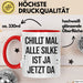 Silke Tasse Geschenk Chillt Mal Alle Silke Ist Ja Jetzt Da Geschenkidee Becher mit Name Rot Trendation