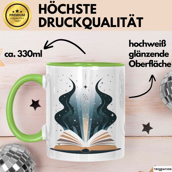 Selbsthilfe Fan Tasse Geschenkidee für Wachstums Suchender Grün Trendation