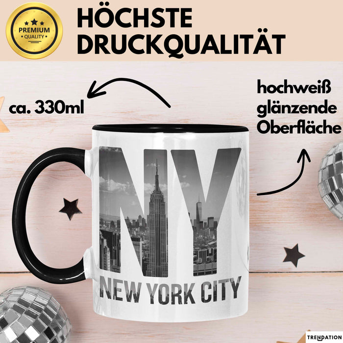 New York City USA Tasse Geschenk Lustige Geschenkidee Spruch Trendation