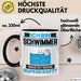 Schwimmer Tasse Geschenk für Schwimmer Geburtstag Lustiger Spruch Kaffee-Becher Was Ist Deine Superkraft Schwarz Trendation