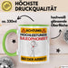 Saxophonist Tasse Geschenk Lustiger Spruch Geschenkidee für Saxophonist Achtung Hochleistungs Saxophonist Bei Der Arbeit Grün Trendation