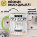 Professorin Tasse Geschenk Ich Bin Professorin Warum Weil Ich Es Kann Geschenkidee Geburtstag Grün Trendation