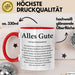 Büroarbeit Kollege Abschied Tasse Geschenk Lustige Geschenkidee Spruch Alles Gute Rot Trendation
