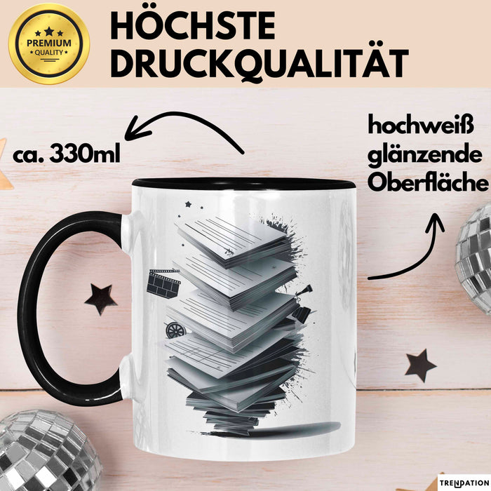 Drehbuchautor Tasse Geschenkidee für Filmskript Schreiber Trendation