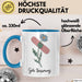 Patienten Kranke Menschen Tasse Geschenk Lustige Geschenkidee Spruch Gute Besserung Blau Trendation